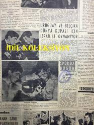GÜNLÜK SPOR GAZETESİ - 15 ARALIK 1957 - GARNİZON 1 - 0 ADALET - D. COOMBE - FENERBAHÇE VEFA'YI 71-46 YENDİ - MEHMET LUMA - YILIN 5 SPORCUSU - BESİM BEY - CAROL DAY - 1 MİLİN HİKAYESİ - URUGUAY VE BELÇİKA - OPON REKLAMI - GALATA, FERİKÖY - ANKARA AT YARIŞLARI - KREMLİ PURO TUVALET SABUNU REKLAMI - RADYONLİN, KLOROFİL
