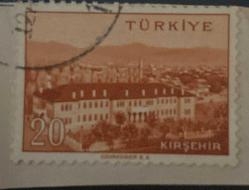 Mektup Zarfından Kesilmiş  / Postadan Geçmiş Pul Filateli - Damgalı - KIRŞEHİR, 20 PARA - Türkiye Cumhuriyeti