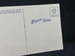 1930-1940  Amerika UNION STATION Railroad PORTLAND Oregon Postcard VINTAGE Linen Kartpostal