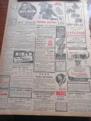 Vatan Gazetesi - 1 Haziran 1950 - Meclis Dün Fevkalade Günlerden Birini Yaşadı - Muhalefet Hükümet Programını Tenkid Etti - Faik Ahmet Barutçu - Osman Bölükbaşı Hükümetin Mazinin Üstüne Sünger Çekmeye Hakkı Yoktur Dedi - Dış İşleri Bakanı Fuat Köprülü Doğu Emniyeti Üstünde Durulmasını İstiyoruz -  Başbakan Adnan Menderes - Hayber Geçidi Sovyetlerin Elinde Mi - Beşiktaşlı Şükrü Gülesin Amerika'da Kalacak - Atlantik Paktı Karşısında Türkiye'nin Durumu - Feridun Fazıl Tülbentçi - Demirhan Vapuru Filadelfiya'da Araştırıldı - Kanuni Sultan Süleyman Yazı Dizisi - İlhakcı Kıbrıslılar Londra Yolunda - Teknik Üniversitesi Talimatnamesi İçin Miting Yapılacak - Jawa Çekoslovak Motosikletleri - Amerikan Malı Deflavin Bütün Haşaratı Yokeder - Kibar Traş Sabunu - Amerikan Waites Diş Macunu