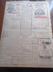 Vatan Gazetesi - 3 Haziran 1950 - Büyük Millet Meclisi'nde Münakaşalardan Sonra Adnan Menderes Kabinesi İtimad Reyi Aldı - Dışişleri Bakanı Fuat Köprülü Fransa Cumhurbaşkanı Auriol İle Görüştü - Rauf Orbay'ın 14 Ekim 1949'da Söylediği Mühim Sözleri Tekrar Ediyoruz - Gümrük Ve Tekel Bakanı Nuri Özsan'ın Portresi - Samet Ağaoğlu - Halide Edip Adıvar - Ali Fuat Cebesoy - Sinan Tekelioğlu - İsrail Takımı Hapoel Fenerbahçe Takımı İle Maç Yapmak Üzere Geldi - Teknik Üniversite Talebeleri Miting Yapacaklar - İstanbul Sergisini Başbakan Adnan Menderes Açacak - Türkiye'ye Yapılan Askeri Yardım - Keloğlan Balesi - İlk Türk Yolcu Vapuru Tarsus New York'ta - Kanuni Sultan Süleyman Yazı Dizisi - 6 Tövbekar Kızıl Alemi Anlatıyor - Lokman Hekim - Galatasaraylıların Pilavı - Volvo Kamyonları - Radyo İstanbul - Bulmaca - Çörçil Anlatıyor Kitabı Çıktı