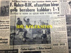 GÜNLÜK SPOR GAZETESİ - 30 ARALIK 1957 - FENERBAHÇE, BEŞİKTAŞ OFSAYTTAN BİRER GOLLE 1-1 BERABERE KALDILAR - ATİLLA KARSAN - YILIN 5 SPORCUSU, LEFTER, METİN OKTAY, TURGAY ŞEREN - TARHAN KUPASINI FENERBAHÇE KAZANDI - VOLEYBOL LİG MAÇLARI - 1957 GOL KRALLIĞI, METİN OKTAY -YAPI VE KREDİ BANKASI, 20 APARTMAN DAİRESİ TALİHLİLERİ - 3,5 YÜREKLİ ŞERİF CONES - HENRİCOS SİLVANIN GOLLERİ - YEDİ SAAT SÜREN DÜNYANIN EN UZUN BOKS MAÇI - KRİSTAL DROPS - ADALETSPOR 2 - 0 HACETTEPE - KOŞALAY KUPASI - ATATÜRK KIR KOŞUSUNDA BİR HADİSE - KÜLTÜRSPOR MANİSA'DA GALİP - AMATÖR KÜMELER