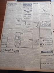 Cumhuriyet Gazetesi - 20 Eylül 1952 - Celal Bayar'ın İnkılabımıza Çorumlulara Veciz Hitabesi - Mareşal Tito Balkanlar Fethedilemez Bir Kale Halini Alıyor - Üçüncü Milletlerarası Basketbol Turnuvası - Amerika Hava Bakanı Finletter Bir Heyetle Birlikte Türkiye'ye Geliyor - Güreş Şampiyonumuz Yaşar Doğu'nun Cesareti - Zabıta Sarıyer Cinayetinin Failini Tesbit Etti - Kasım Gülek Askeri Mahkemeye Çağrıldı - İsmet İnönünün Büstü Tamir Dolasıyla Kaldırılmış - Afganistan Sovyet Notasını Reddetti - Devlet Demiryolları Umum Müdürü Zihni Üner - İpana Diş Macunu - Beograd S.K Takımı Bugün Galatasaray'la Karşılaşacak - Yüzme Şampiyonu Nehirde Boğuldu - Günün Resimleri - Siemens Perihan Altındağ'ın Radyosudur - Turner Diesel Traktörleri - Sabite Tur Gülerman Beyaz Parkta - Volvo T31 Traktör - Atomik Saatleri - Viktorya Dolmakalemleri- Duralex Sofra Takımları Gelmiştir