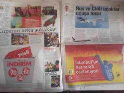 Habertürk Günlük Cumartesi Gazetesi - 10 Temmuz 2010 - Dünyanın 22 Modern Harikası - Hakan Kıran - Aşırı Kilo Belirtisi Olabilir - Çocuklar İçin Yaz Okulu Rehberi - Sıradışı Gelinlikler - Kupanın Arka Sokakları - Torunu Tecavüze Uğrayan Büyük Anneler - Vuvuzela Gürültü Değil, Ekmek Parası - Rus ve Çinli Uçaklar Uçuşa Hazır - Güntay Şimşek - İtiraf Edilemeyen Her Şey Bizi Hasta Eder - Rüzgarınız Bol Olsun-  Vira Yatçılık - Lemon Sailing School - Hafta Sonunda Çeşme Alaçatı - Boşanmak Bulaşıcı Mıdır? - Can Tanrıyar - Yeşim Varol Şen - Füsun Önal - Ahmet Bayer - Berna Laçin - Can Gürzap - Derya Baykal - 2010'un Gelinleri - Model Seçerken Nelere Dikkat Etmeli - Smokin Giymenin İncelikleri - Bir Mimarı Anlamak İçi Bazen 100 Yıl Geçmesi Gerekiyor - Motorcuları Buluşturan Festival - Yaz Okulu Rehberi - Modern Şaheserler - Cumartesi Gecesi Ateşi - Semerkant'ta topik Peşinde - Ali Esad Göksel fotoğraf ve haberi - Tam Takım Gazete