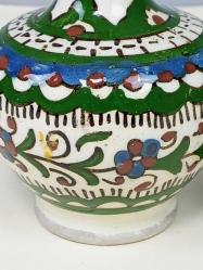 Eskilerden Kütahya El Boyama Kapaklı Sürahi Formunda Vazo