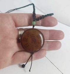 Vintage Akik Taşı Şans Tılsımı Kolye