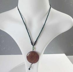 Vintage Akik Taşı Şans Tılsımı Kolye