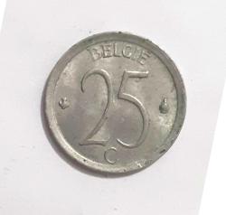 Belçika 25 Centim 1966