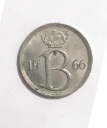 Belçika 25 Centim 1966
