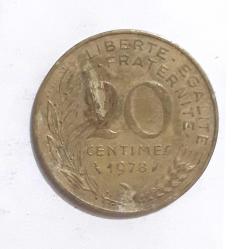 Fransa 20 Centimes 1978