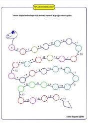 Matematik Dört İşlem Çarkı YAZ-SİL Kitabı