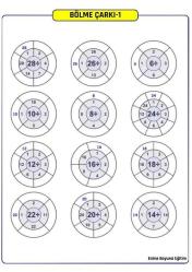 Matematik Dört İşlem Çarkı YAZ-SİL Kitabı