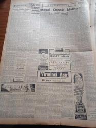 Cumhuriyet Gazetesi - 18 Ekim 1952 - Londra Görüşmeleri Bugün Sona Eriyor - Mısır'da Cumhuriyetin İlanı Bekleniyor - Başbakan Adnan Menderes - Ticaret Odaları İlk Genel Kurul Toplantısı - Sofyanın Yeni Bir Notası - Öğle Tatili İşi Üzerinde Tartışmalar - Şişli Gecekondu Mahallesindeki Hadise - Bizansın İçyüzü Yazı Dizisi - A.Adnan Adıvar - Chromekto Saç Boyası - Truman ile Eisenhower Arasında Söz Düellosu - Fenerbahçe Futbol Takımı Fotoğrafı - Beşiktaş Vefa Maçı - Dolmabahçe Sarayı - Prenses Margaret Ve Charlie Chaplin - Hamiyet Yüceses Nigar Uluerer Ve Şükran Özer Taksim Kristal Salonunda - Volkswagen Halk Arabaları - Minerva Dikiş Makinesi - Galata Bonmarşesi - Turner Diesel Traktörleri - Udi Boğos - Cümbüş Muhiddin - Küçük Bebek Yalı Gazinosu - Remington Rand Daktilo