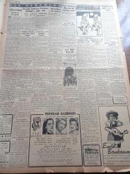 Cumhuriyet Gazetesi - 19 Ekim 1952 - Adnan Menderes Ve Fuat Köprülü Bu Sabah Geliyorlar - Adnan Menderes Londra'dan Ayrılırken Mühim Bir Demeçte Bulundu - Churchill ve Eden Ankara'ya Davet Edildiler - Rusya'daki Müslümanların İmhası - Doğan Şahin Boğazı Uzunlamasına Yüzerek Geçti - Amerikan Seçimleri Ve Cumhuriyet - Havacılığımıza Dair Saunders'in Demeci- Doktor Nurullah Kunter - İçişleri Bakanı Ethem Menderes- Amerika'da Atom Bilgini John Lane İntihar Etti - Rusya'da Komünist Partisini Malenkov Eline Aldı - Saime Sinan Sabite Tur Gülerman Ve Radife Erten Tepebaşı Gazinosunda - Galatasaray'ın Adaletspora Attığı Gol - Haftalık Radyo Programı - İncesaz - Türk Pulları Rehberi - Çapa Eğitim Enstitüsü 20 Ekim'de Açılacak - Amerika'da Kullanılan İnsan Kobaylar- Hamdi Varoğlu - Arı Unları - Radyolin Diş Macunu - Movado Saatleri - Celal Şahin Beyaz Parkta - Necipbey Krem ve Briyantinleri - Baysal Çiçek Mağazası - DAF Kamyon Ve Otobüsleri - Alman Vega Çelik Lambalı Bir Radyodur