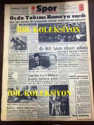 GÜNLÜK SPOR GAZETESİ - 12 MART 1957 -Tonguç futbol karikatürleri- Sana margarin reklamı-ORDU TAKIMI ROMANYA'YA VARDI - AT YARIŞLARI - B MİLLİ TAKIMI AÇIKLANDI - GALATASARAY UMUMİ HEYETİ TOPLANIYOR - SAMİM GÖREÇ - BEŞİKTAŞ, ADALET, GALATASARAY, FENERBAHÇE MAÇLARI TEHİR EDİLDİ - KARAGÜMRÜK BULGARİSTAN'A GİDİYOR - 3,5 YÜREKLİ ŞERİF CONES, MADDOCKS - KAZAN TÖRENİ, AZİZ NESİN - BEYNELMİLEL ÜNİVERSİTELER SPOR FEDERASYONUNA AZA KABUL EDİLDİK - CAROL DAY - İSTANBUL SERBEST GÜREŞ BİRİNCİLİKLERİ - KİT KARSON - İNGİLTERE LİG MAÇLARI - AMERİKAN DONANMASININ MAÇLARI