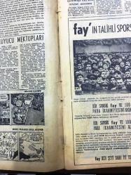 GÜNLÜK SPOR GAZETESİ - 12 MART 1957 -Tonguç futbol karikatürleri- Sana margarin reklamı-ORDU TAKIMI ROMANYA'YA VARDI - AT YARIŞLARI - B MİLLİ TAKIMI AÇIKLANDI - GALATASARAY UMUMİ HEYETİ TOPLANIYOR - SAMİM GÖREÇ - BEŞİKTAŞ, ADALET, GALATASARAY, FENERBAHÇE MAÇLARI TEHİR EDİLDİ - KARAGÜMRÜK BULGARİSTAN'A GİDİYOR - 3,5 YÜREKLİ ŞERİF CONES, MADDOCKS - KAZAN TÖRENİ, AZİZ NESİN - BEYNELMİLEL ÜNİVERSİTELER SPOR FEDERASYONUNA AZA KABUL EDİLDİK - CAROL DAY - İSTANBUL SERBEST GÜREŞ BİRİNCİLİKLERİ - KİT KARSON - İNGİLTERE LİG MAÇLARI - AMERİKAN DONANMASININ MAÇLARI