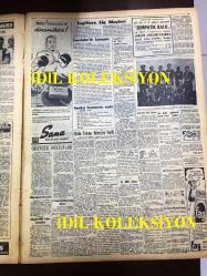 GÜNLÜK SPOR GAZETESİ - 12 MART 1957 -Tonguç futbol karikatürleri- Sana margarin reklamı-ORDU TAKIMI ROMANYA'YA VARDI - AT YARIŞLARI - B MİLLİ TAKIMI AÇIKLANDI - GALATASARAY UMUMİ HEYETİ TOPLANIYOR - SAMİM GÖREÇ - BEŞİKTAŞ, ADALET, GALATASARAY, FENERBAHÇE MAÇLARI TEHİR EDİLDİ - KARAGÜMRÜK BULGARİSTAN'A GİDİYOR - 3,5 YÜREKLİ ŞERİF CONES, MADDOCKS - KAZAN TÖRENİ, AZİZ NESİN - BEYNELMİLEL ÜNİVERSİTELER SPOR FEDERASYONUNA AZA KABUL EDİLDİK - CAROL DAY - İSTANBUL SERBEST GÜREŞ BİRİNCİLİKLERİ - KİT KARSON - İNGİLTERE LİG MAÇLARI - AMERİKAN DONANMASININ MAÇLARI