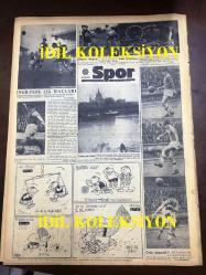 GÜNLÜK SPOR GAZETESİ - 12 MART 1957 -Tonguç futbol karikatürleri- Sana margarin reklamı-ORDU TAKIMI ROMANYA'YA VARDI - AT YARIŞLARI - B MİLLİ TAKIMI AÇIKLANDI - GALATASARAY UMUMİ HEYETİ TOPLANIYOR - SAMİM GÖREÇ - BEŞİKTAŞ, ADALET, GALATASARAY, FENERBAHÇE MAÇLARI TEHİR EDİLDİ - KARAGÜMRÜK BULGARİSTAN'A GİDİYOR - 3,5 YÜREKLİ ŞERİF CONES, MADDOCKS - KAZAN TÖRENİ, AZİZ NESİN - BEYNELMİLEL ÜNİVERSİTELER SPOR FEDERASYONUNA AZA KABUL EDİLDİK - CAROL DAY - İSTANBUL SERBEST GÜREŞ BİRİNCİLİKLERİ - KİT KARSON - İNGİLTERE LİG MAÇLARI - AMERİKAN DONANMASININ MAÇLARI
