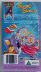 ÇİZGİ FİLM - THE SWORD IN THE STONE/ TAŞTAKİ KILIÇ  -  WALT DISNEY CLASSIC * VHS KASET 2.EL