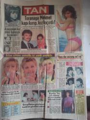 TAN Magazin Gazetesi - 17 Temmuz 1986 - 212 Okurumuzu Milyoner Yaptık - Burçin Orhon - Nuri Bozkurt - Hülya Babaç'ın Göbeğine Jiletle İmzasını Attı - Ameliyattan Korkuyorum - Aşık Olan Eşinize Karşı Anlayışlı Olun - İnönü Atakta - Erdal İnönü - Çocuğu Olmayan Kadın Çocuk Kaçırmaya Kalktı - Bülent Ecevit - Ümit Bakar - Osman Özkaradeniz - Genç Kız Kalbi - Bizim Aile Çizgi Romanları - Mahsun Kırmızıgül - Artiz Ferit'in Figüranları - Ercan Turgut - Atıcılarımız Gümrükte Kadın İç Çamaşırları ile Yakalandı - Galatasarlı Öner İşini Biliyor - Durakoğlu Çizgi Romanı - Ölüm Çetesinin Peşinde - Televizyon Yeni Çifti - Şükran Ay - Sevgi Çelik - Melek Balova - Leyla Açkan - Aslan Sütüne Yumuldu İçi Yandı Yamuldu - Ezgi Anıl - Nilas Sherman - Ahmet Aslantürk Sevgilisi ile Yakalandı fotoğraf ve haberi - Tam Takım Gazete