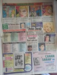 TAN Magazin Gazetesi - 4 Aralık 1986 - Dansöz Kumsal Güneş, Beşiktaş - Fenerbahçe Maçını Kazanan Takımı Evinde Misafir Edicek - Kırmızı Biber ye, Genç Kal! - Mukaddes Gülgeç - Serpil Sepin - Mehmet Erciyes - Vehbi Koç - Metin Akpınar - Zeki Alasya - Hesna Gökçe Öpülecek Güzeli Dövdüler - Hülya Işıl - Sonunda Evlere de Ortak Oldu - Belkıs Akkale - Aşık Mahsuni Şerif - Asu Maralman - Ayıdan Post Olmaz - Facia'dan Kıl Payı Döndüler - Yarınsız Dünya - Örümcek Adam - Genç Kız Kalbi Çizgi Romanı - Kesesine Güvenen ''Manav''a Ucuz Almak İsteyen ''Kamyon'' a - Artiz Ferit'in Figüranları - Yusuf Namoğlu - Yugoslav Savaşı - İsviçre'yi Güç Bela Yendik - Durakoğlu Çizgi Romanı - Ermeniler Kars'ı Yakıyor - Ayşe Tunalı - Sezen Cumhur Önal - Canan Sabah - Zekiye Coşar - Müjde Ar - Julie Allen - Güzellik Yarışması Değil, Mayo Defilesi fotoğraf ve haberi - Tam Takım Gazete