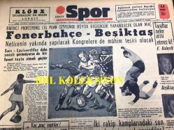 GÜNLÜK SPOR GAZETESİ - 24 MART 1957 - FENERBAHÇE BEŞİKTAŞ MAÇI - KLÖBX LOKALİ - EDİP AKIN, GAZETECİ - GALATASARAY 6 - 1 KASIMPAŞA, GOLLERİN 4'ÜNÜ METİN OKTAY ATTI - REKTÖRLÜK KUPASI - FENERBAHÇE TARİHİ - 3,5 YÜREKLİ ŞERİF CONES - VADEŞ - TÜMSUBANK REKLAMI - VITTORIA STADI - KRİSTAL GAZİNOSU, MİNE COŞKUN - TÜRKİYE KREDİ BANKASI REKLAMI - TAMEK SALÇA REKLAMI - İŞ BANKASI REKLAMI - KRİSTAL GAZİNOSU, ATEŞ BÖCEKLERİ, ADNAN ŞENSES, NİGAR ULUERER, ÖZCAN TEKGÜL, YILDIZ ERDEM, FAHRUNİSA SOLMAZ, PERİHAN ALTINDAĞ SÖZER - GENERAL ELECTRIC