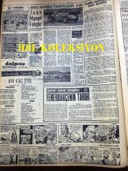 GÜNLÜK SPOR GAZETESİ - 24 MART 1957 - FENERBAHÇE BEŞİKTAŞ MAÇI - KLÖBX LOKALİ - EDİP AKIN, GAZETECİ - GALATASARAY 6 - 1 KASIMPAŞA, GOLLERİN 4'ÜNÜ METİN OKTAY ATTI - REKTÖRLÜK KUPASI - FENERBAHÇE TARİHİ - 3,5 YÜREKLİ ŞERİF CONES - VADEŞ - TÜMSUBANK REKLAMI - VITTORIA STADI - KRİSTAL GAZİNOSU, MİNE COŞKUN - TÜRKİYE KREDİ BANKASI REKLAMI - TAMEK SALÇA REKLAMI - İŞ BANKASI REKLAMI - KRİSTAL GAZİNOSU, ATEŞ BÖCEKLERİ, ADNAN ŞENSES, NİGAR ULUERER, ÖZCAN TEKGÜL, YILDIZ ERDEM, FAHRUNİSA SOLMAZ, PERİHAN ALTINDAĞ SÖZER - GENERAL ELECTRIC