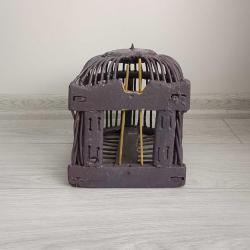 Osmanlı Dönemi El Yapımı Ahşap Keklik Kafesi