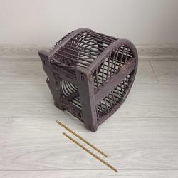 Osmanlı Dönemi El Yapımı Ahşap Keklik Kafesi