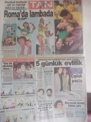 TAN Magazin Gazetesi - 20 Haziran 1990 - Semra Özal da Turgut Özal Kadar Değerli - 4 Kişi 408 Milyonu Alıp Kaçtı Büyük Soygun - Hülya Avşar - Zozo Toledo - Sesiyle Şöhret Olan Türk Kızı - Deniz - Sezen Aksu - Acayip Taılar - İstanbul'da Yaralama Olayları Tırmanışa Geçti - Dursun Güven - Medet Habiboğlu - Dayısını Öldürdü - Tatlı Tatlı - İlhan Engin - Hesapsız Kitapsız - Beyhan Çavcılar - Cüce Beyhan - Yine Coplar Konuştu - Türk Tütününe Ne Oldu? - Kantarın Topu - Yine 5 Kamyonet Dolusu Eşya Hem de Kamyonetiyle Birlikte - Kim Basinger'i Bu Kez Hırsızlar Soydu - Yasemin Kutsi Müzik Elçisi - Günümüz Gençleri, ''Önce Bakacak Gücümüz Olmalı'' diyor - Çocuğa Şartlı Evet - ''Başarı İnancınızı Asla Yitirmeyin'' - Yandan Çarklı Fotoromanı - Fulya Kumcu - Tuna Tunç - Fevzi Şeker - Yüksel Uzel - Orhan Gencebay - Celal Çapa - Süleyman Güneş - Bastır Viking - Bay Akıllı - Zekai Çizgi Romanları fotoğraf ve haberi - Tam Takım Gazete