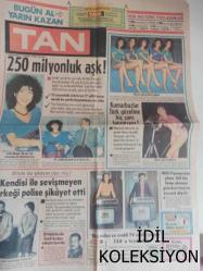 TAN Magazin Gazetesi 17 Kasım 1985 Selin Melek Aktan Atilla  