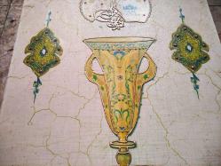 17067-KARTON ÜZERİNE BASKI RESİM VE ÜZERİNDE EL İŞÇİLİKLERİ YAPILMIŞ DUVAR TABLOSU