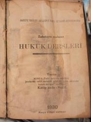 Mücrimler ( Ameli-Umuru-Zabıta-Tetkiklerinden Bahis İlmi Eserdir). (Türk Zabıtasında İlk Eser.) ZABITAYA MAHSUS HUKUK DERSLERİ (2 KİTAP TEK CİLTTE)