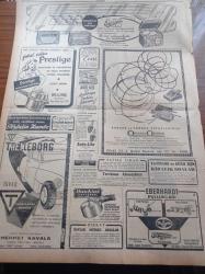 Cumhuriyet Gazetesi - 10 Kasım 1952 - Atatürk'ün 14. Ölüm Yıldönümünü - Yazan Profesör Doktor Afet İnan Kemal Atatürk ve Çanakkale Savaşı -  Atatürk'e Aid Tarihe Geçecek Bir Hatıra İlk Defa Açıklanıyor - Hasan Rıza Soyak - Zaferden Sonra Kral Aleksandr Beraberce Yunanistan'a Yürümemizi Teklif Etmişti - İsrail Devlet Başkanı Dr. Weizman Dün Sabah Öldü - Almanya'da Yeni Naziler Faaliyette - Anıtkabir İnşaatı 1953 Yılında Tamamlanacak - Hasan Ali Yücel Atatürkçülük Köşe Yazısı - Dr. Asım Arar - Atatürk'ün Geçirmiş Olduğu Hastalıklara Dair Hatıralar - Amerika İşçi Liderlerinden Murray Öldü - Kıbrıs Türk Lisesinde Kızıl Propaganda - Napoli Ankara Boks Maçları - Galatasaray Beşiktaş' Berabere Kaldı - Tarihte Türk Mimarisi - Stalin'in Gizli Harp Planları - Siemens - Chemol Yağları - Ericsson Elektrik Sayaçları - Gripin - Prestige Düdüklü Tencereleri