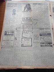 Cumhuriyet Gazetesi - 14 Kasım 1952 - Eisenhower'in Avrupa'ya Gelmesi Muhtemel - Celal Bayar'ın Bursa'da Tetkikleri - Yunan Seçimleri Ve Komünistler - Virginia Bruce Ve İpar İkinci Defa Evlendiler - Milli Eğitim Bakanı Tevfik İleri - Demokrat Parti Bir Beyaz Kitap Yayınladı - Tövbekar Yankesici Eşkıya Memed Eski Mesleğine Döndü - Memleket Röportajları Yazan Yaşar Kemal - Adnan Menderes'e Hediye Edilen Süpürge - Rita Hayworth Ve Yeni Kocası - Beşiktaş Fenerbahçe Maç Bileti Yüzünden Dün Hadiseler Oldu - Amerika'nın İlk Atom Denizaltısı Tamamlandı - Opera Binası Eğitim Binasına Verildi - Macar Futbol Yıldızı Szobel - Mesud Cemil'in 40. Yıl Jübilesi - Steyr Kamyonları - Süperflame Petrol Sobaları - Ericsson