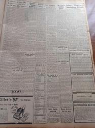 Cumhuriyet Gazetesi - 22 Kasım 1952 - Başbakan Adnan Menderes Dün Kayseri'de Mühim Bir Nutuk Söyledi - Celal Bayar Bugün Geliyor - Türk Amerikan Ticari Münasebatı - Bütün Dünya Basınını Hayran Bırakan Eser Avrupa Kavgası - Nadir Nadi - Çekoslovak Kızıllarının İtirafları - Şehir Tiyatroları Binalarının Durumu - Yabani Hıyar İle Kanser Tedavisi Suya Mı Düşüyor - Kraliçe Elizabeth'in Gündelik Hayatı Yazı Dizisi - General Eisenhower Hükümetini Kuruyor - Burhan Felek - Yeni Şehir Hattı Vapurları - Nejad Ferid Eczacıbaşı'ndan Yeni İlaç Fabrikası - Savaş Çil İlacı - Galatasaray Kasımpaşa Maçı - Hakem Ali Tara - Cumhuriyet Radyo Programları- Mesud Cemil'in Jübilesi - Orhan Boran - Yeni Parlayan Amerikan Caz Şantözü Gloria Van - Allen Roth'ı Tanır Mısınız - Zeki Müren - Puro Tuvalet Sabunları - Necipbey Kremleri - Çapamarka - Derman Ağrı Kesici