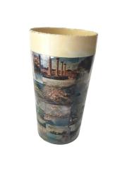 Hong Kong imalatı 1970'li yıllar Kıbrıs hatırası, sert plastik bardak.