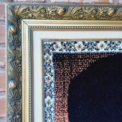 Atatürk.Portresi Duvar Halısı Dokuma Varak Cerceveli