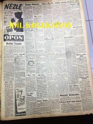 GÜNLÜK SPOR GAZETESİ - 5 NİSAN 1957 - MISIR'LA MİLLİ MAÇ - CİHAT ARMAN - TURGAY ŞEREN - GENÇ MİLLİ TAKIM, POLONYA MAÇI - FENERBAHÇE, VEFASPOR MAÇI - ARJANTİN BREZİLYA MAÇI - İZMİR AT YARIŞLARI - K. AMİRİ LEBİB - AVRUPA BASKETBOL ŞAMPİYONASI - 3,5 YÜREKLİ ŞERİF CONES, MADDOCKS, MİMİ İLE MEMO, JED FORAN, STEVE CANYON LARRAZ, MILTON CONIFF, MORT WALKER DICK BROWN - FENERBAHÇENİN TARİHİ - BEŞİKTAŞ - ALTAY, EGESPOR - CAROL DAY - CAROL DAY - VOLEYBOL LİGLERİ - AMATÖR KÜMELER - CAROL DAY, ANKARA HENTBOL - AT YARIŞLARI - AKBANK - OPON REKLAMI - ESKİŞEHİR ÇİMENTO FABRİKASI AÇILDI - EİSENHOWER - MICKEY ROONEY - ADNAN MENDERES