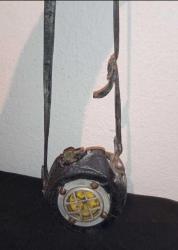 Bekçi Saati, Antika Kurmalı Bekçi Saati, Orijinâl Deri Kabı İle Beraber, Koleksiyonluk,  Dekorluk..