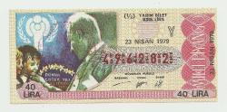 23 NİSAN 1979 DÜNYA ÇOCUK YILI TEMALI MİLLİ PİYANGO YARIM BİLET (496282)...