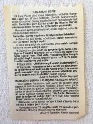 22 EYLÜL 2006-TAKVİM YAPRAĞI-DOĞUM GÜNÜ HEDİYESİ-FAZİLET TAKVİMİ