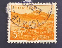 Mektup Zarfından Kesilmiş  / Postadan Geçmiş Pul Filateli - Damgalı - TUNCELİ , 5 PARA - Türkiye Cumhuriyeti