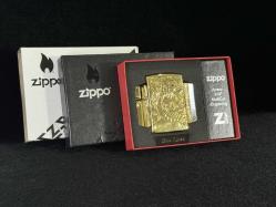 Orijinal Zippo Asian Dragon / Asia Ejderhası Gold Plated Armor 360 MultiCut Engraving