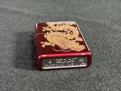 Orijinal Zippo EJDERHA Oriental Golden Dragon Candy Apple Red Lighter