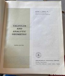 CALCULUS AND ANALYTİC GEOMETRY - GEORGE B. THOMAS JR - ADDİSON WESLEY PUBLİSHİNG COMPANY - İNGİLİZCE KİTAP (HESAP VE ANALİTİK GEOMETRİ)