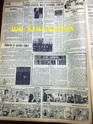 GÜNLÜK SPOR GAZETESİ - 16 NİSAN 1957 - TÜRKİYE SERBEST GÜREŞ BİRİNCİLİĞİ - ORDULARARASI BASKETBOL TURNUVASI - BEKİR BÜKE - NİZAMETTİN KIRŞAN - NAZİF OTURGAN - FEDERASYON KUPASI, GALATASARAY, BEŞİKTAŞ - HERB ELLIOTT - 3,5 YÜREKLİ ŞERİF CONES, MADDOCKS, MİMİ İLE MEMO, JED FORAN, STEVE CANYON LARRAZ, MILTON CONIFF, MORT WALKER DICK BROWN - FENERBAHÇENİN TARİHİ - ATATÜRK FUTBOL KUPASI - CAROL DAY - KİT KARSON - DOĞAN ACARBAY - FAY REKLAMI - ALTA RİBA - KARİKATÜRİST TONGUÇ'UN HAFTALIK PANORAMASI