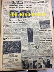 GÜNLÜK SPOR GAZETESİ - 16 NİSAN 1957 - TÜRKİYE SERBEST GÜREŞ BİRİNCİLİĞİ - ORDULARARASI BASKETBOL TURNUVASI - BEKİR BÜKE - NİZAMETTİN KIRŞAN - NAZİF OTURGAN - FEDERASYON KUPASI, GALATASARAY, BEŞİKTAŞ - HERB ELLIOTT - 3,5 YÜREKLİ ŞERİF CONES, MADDOCKS, MİMİ İLE MEMO, JED FORAN, STEVE CANYON LARRAZ, MILTON CONIFF, MORT WALKER DICK BROWN - FENERBAHÇENİN TARİHİ - ATATÜRK FUTBOL KUPASI - CAROL DAY - KİT KARSON - DOĞAN ACARBAY - FAY REKLAMI - ALTA RİBA - KARİKATÜRİST TONGUÇ'UN HAFTALIK PANORAMASI