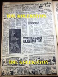 GÜNLÜK SPOR GAZETESİ - 22 NİSAN 1957 - ORDU TAKIMIMIZ İRAN İLE OYNUYOR - GALATASARAY VE BEŞİKTAŞ - BASKETBOL MAÇLARINI 5 HAKEM İDARE EDECEK - İSTANBULSPOR - DEMİRSPOR - SAMİM GÖREÇ - MUVAKKAR EKREM TALU - MİMİ İLE MEMO, MORT WALKER, DICK BROWN, MADDOCKS, STEVE CANYON, JED FORAM ÇİZGİ ROMAN - İZMİR AT YARIŞLARI - KASIMPAŞASPOR - MUSLİM BAĞCILAR - TALAT ATAMAN - ERTUĞRUL AKÇA - APİKOĞLU - FAY REKLAMI - FİORENTİNA, KIZILYILDIZ - APİKOĞLU SUCUK REKLAMI 1957 - SÜMERBANK REKLAMI - LORD SALISBURY - MAKARIOS