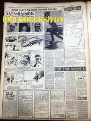 GÜNLÜK SPOR GAZETESİ - 23 NİSAN 1957 - ORDU BASKETBOL TAKIMI 70 - 42 İRAN - ADALETSPOR, KASIMPAŞASPOR - FENERBAHÇENİN TARİHİ - MİMİ İLE MEMO, MORT WALKER, DICK BROWN, MADDOCKS, STEVE CANYON, JED FORAM ÇİZGİ ROMAN - APİKOĞLU - KİT KARSON - SANA MARGARİN REKLAMI - FAY REKLAMI - ADALETSPOR, KASIMPAŞA - CEZAYİR'DE KANLI SAVAŞ - İNGİLTERE'DE 1957 ŞAMPİYONU MANCHESTER UNITED - MAKARIOS